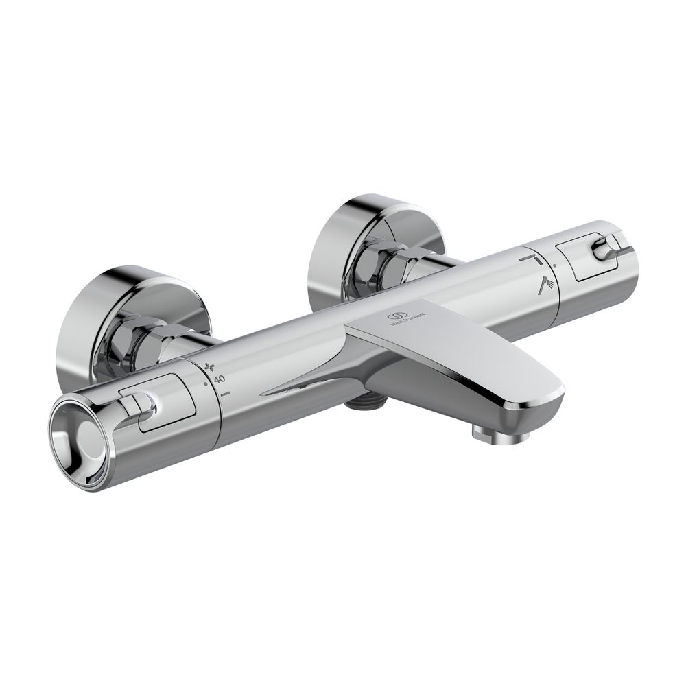Thermostat de bain CeraTherm T50 en saillie Ideal Standard, finition Chrom, sortie 161 mm