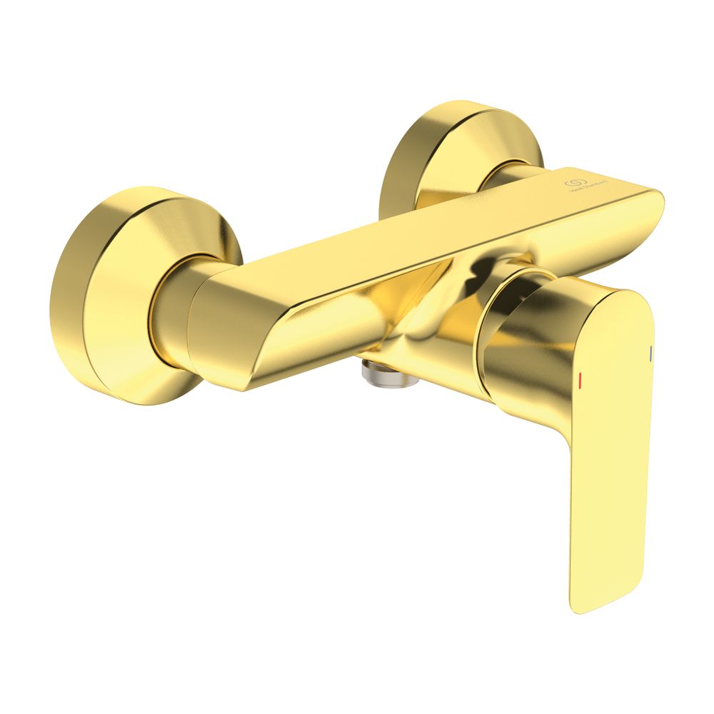 Robinetterie de douche encastrée Ideal Standard Connect Air, sortie 41 mm, Brushed Gold