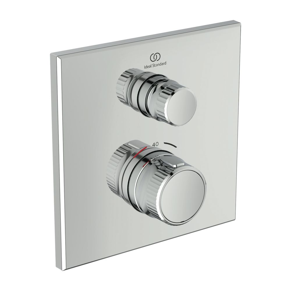Thermostat de douche encastré Ideal Standard Ceratherm Navigo 1 utilisateur angulaire chromé