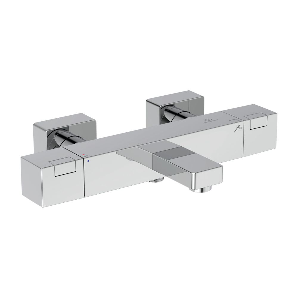 Ideal Standard Thermostat de bain Ceratherm T100 Square Chrom, pose en saillie