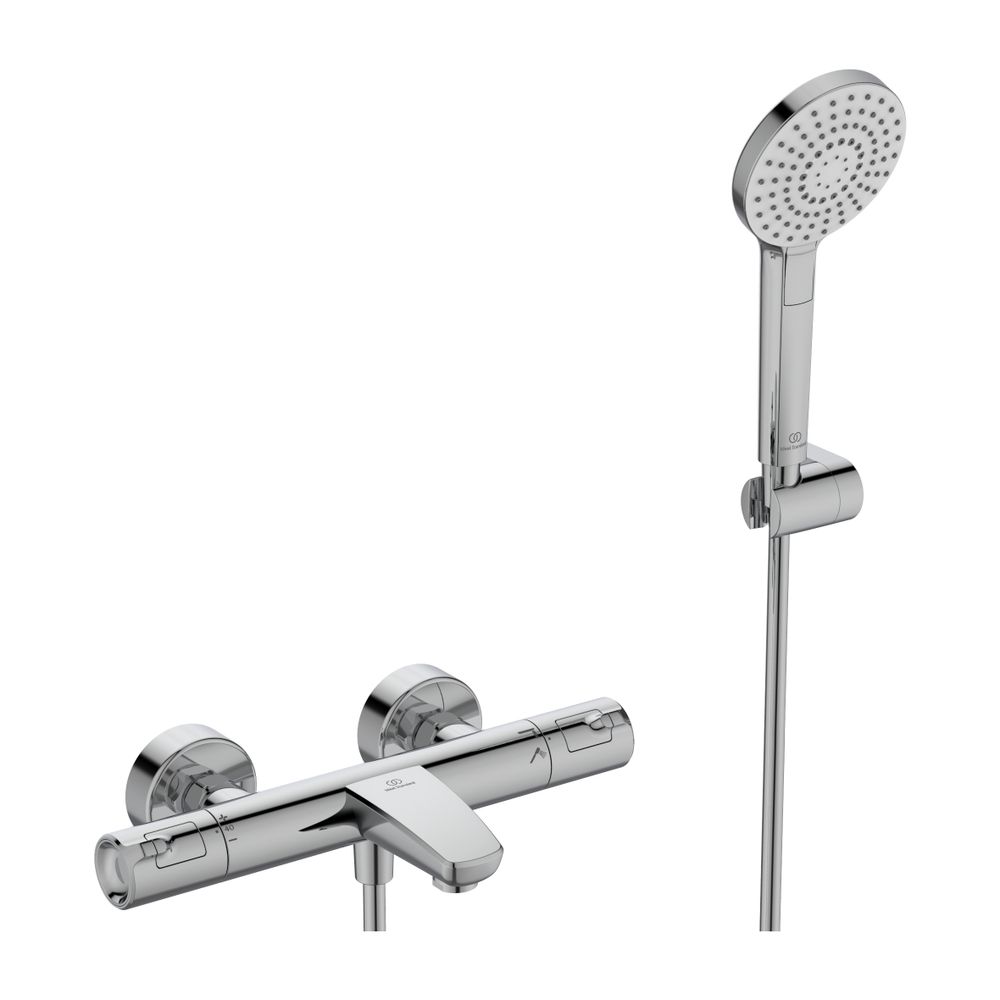 Thermostat de bain encastré Ceratherm T50 avec set douchette chromé Ideal Standard