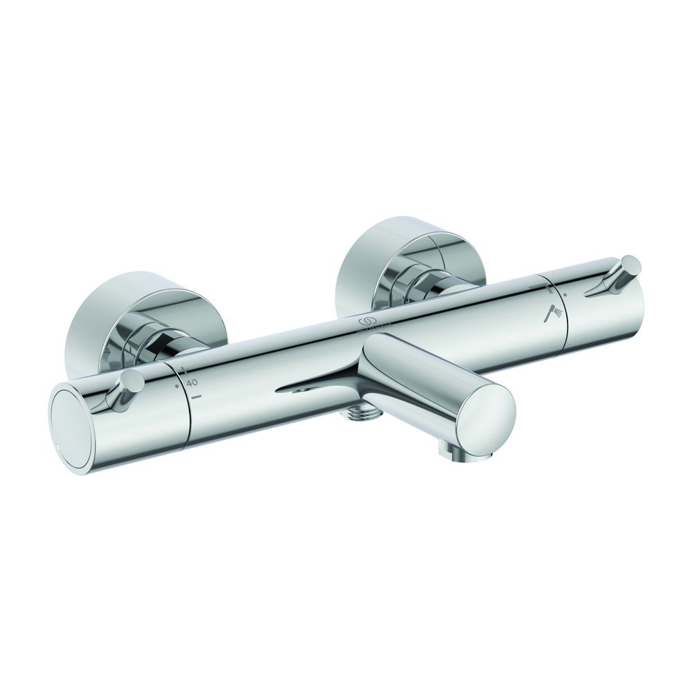 Thermostat de bain Ideal Standard Ceratherm T100 à poignées Pin chromé