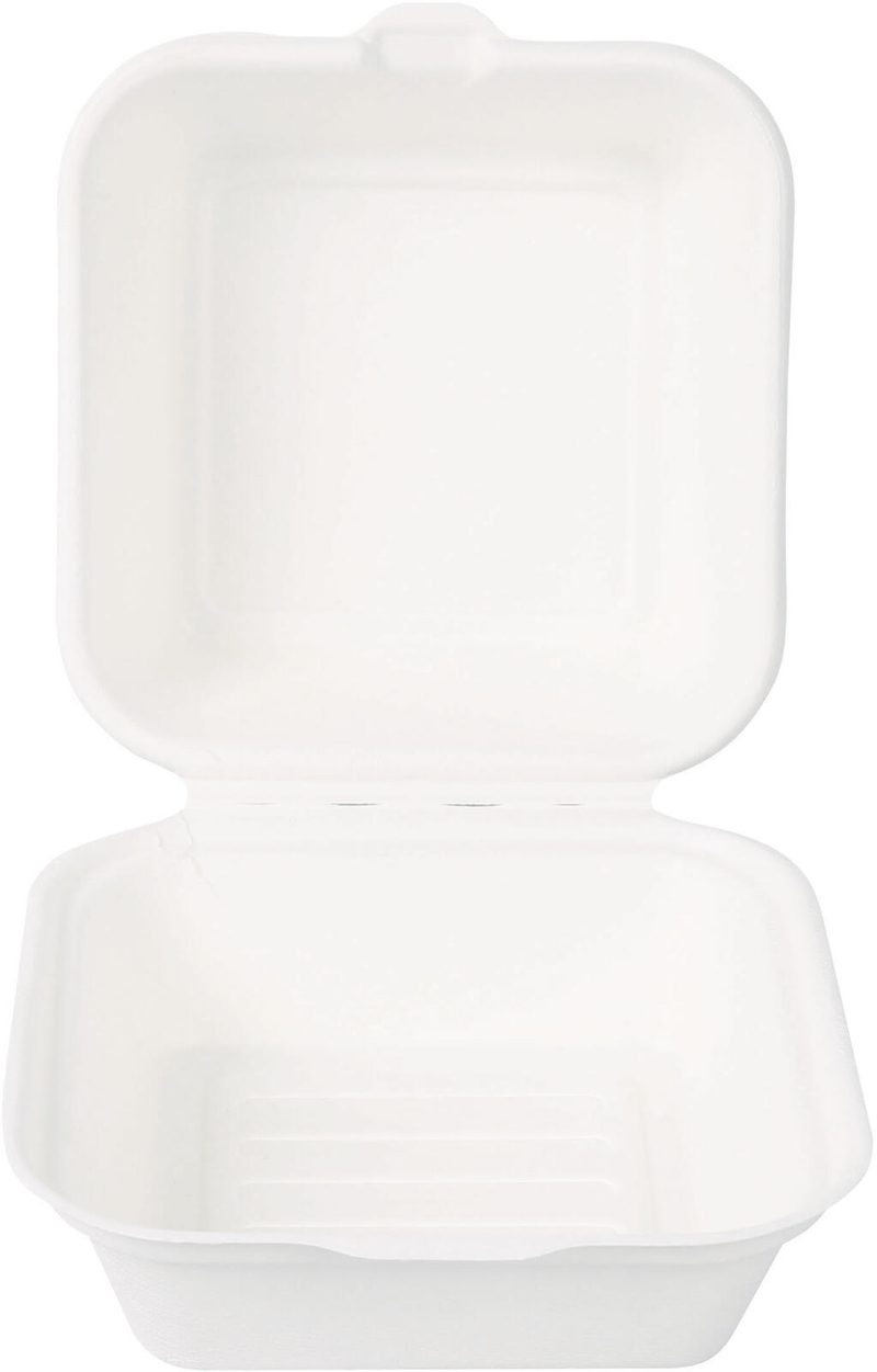 Boîtes à burgers NATURE Star blanches 1 boîte = 50 pièces — lot de 50 pièces
