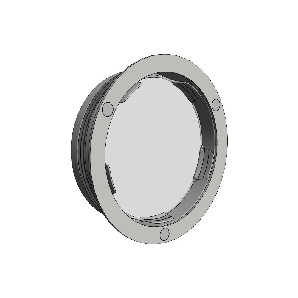 Glen Dimplex Manchon de soupape rond DN 125, incluant insert de soupape avec filtre G3 et obturateur de débit, plastique