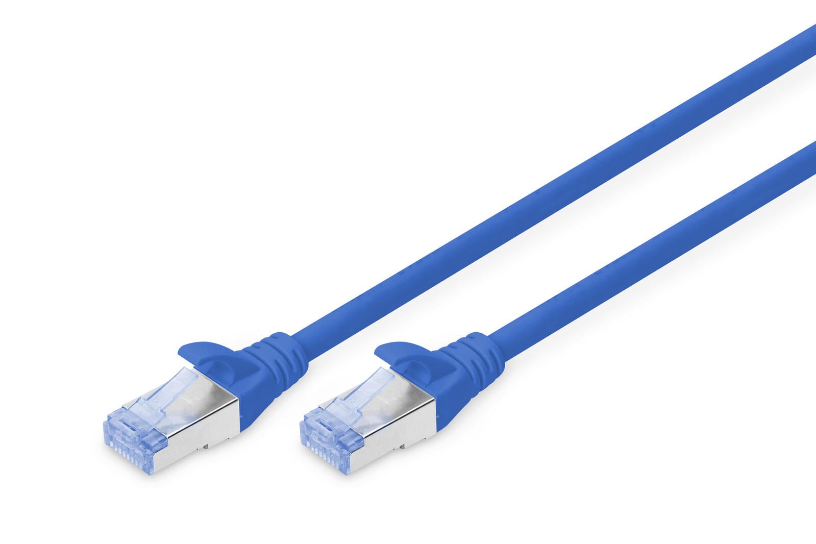 Câble de raccordement DIGITUS RJ-45 (M) vers RJ-45 (M) 1m CCA SF/UTP Cat 5e bleu (DK-1532-010/B)