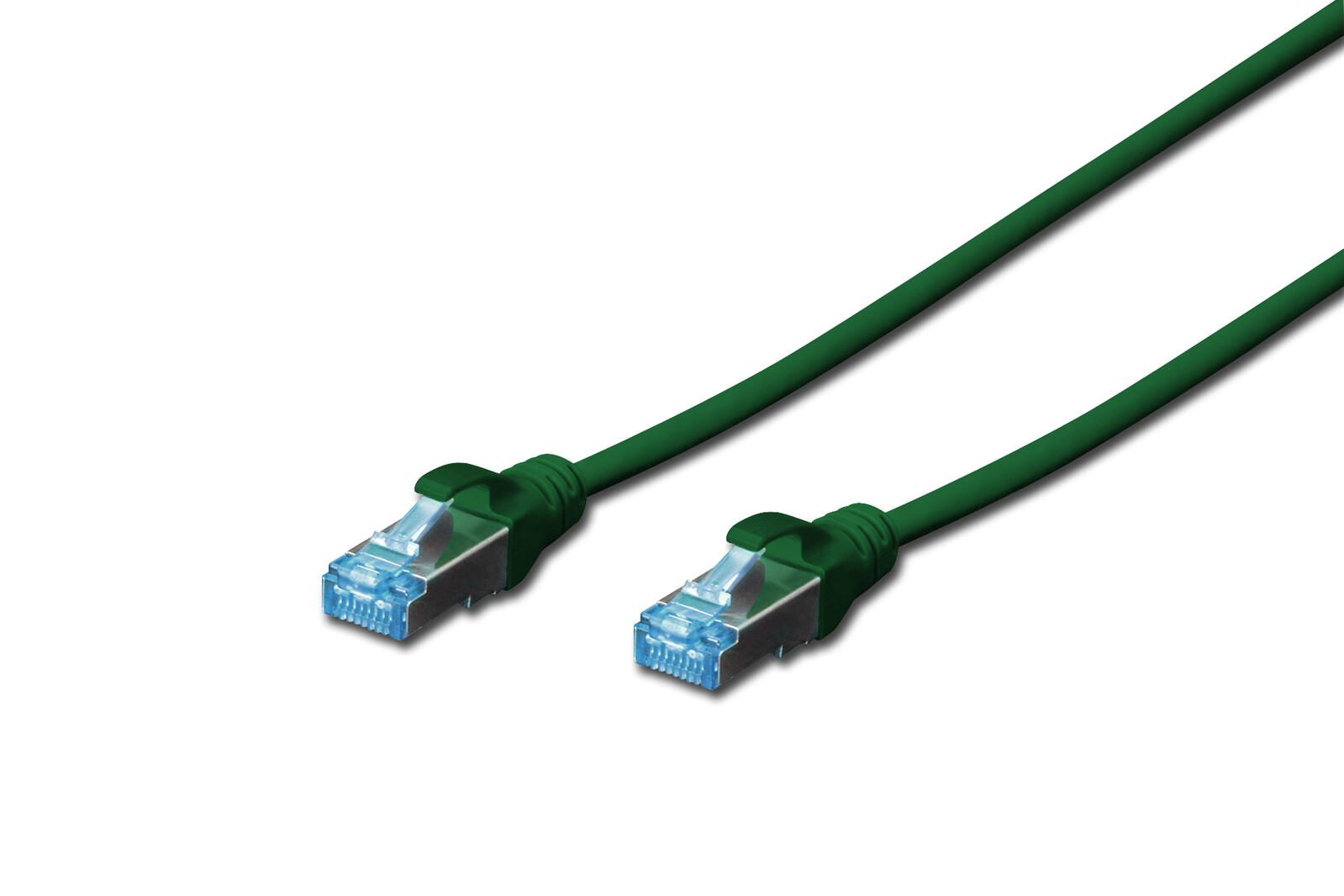 Câble de raccordement DIGITUS RJ-45 (M) vers RJ-45 (M) 2 m cuivre SF/UTP Cat 5e vert (DK-1531-020/G)