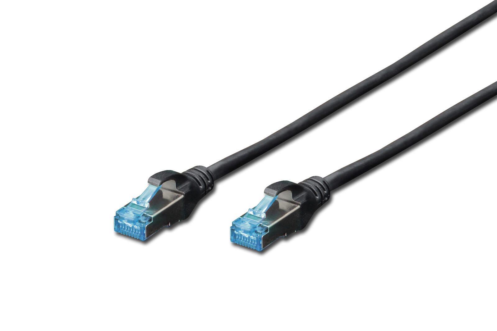 Digitus Câble de raccordement RJ-45 (M) vers RJ-45 (M) 5 m Cuivre SF/UTP Cat 5e noir (DK-1531-050/BL)