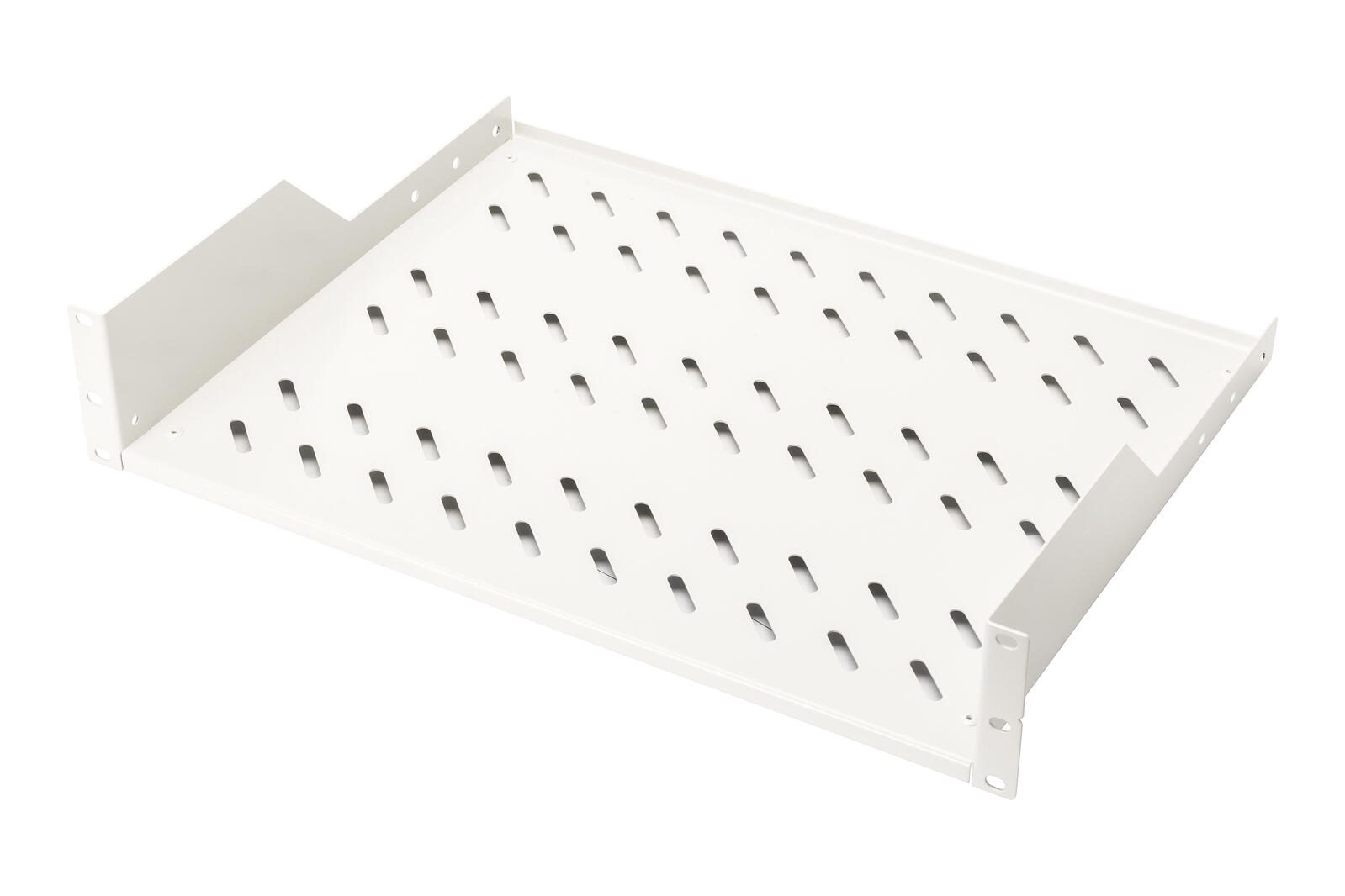 Digitus Étagère 19" pour montage fixe profondeur ≥ 450 mm charge jusqu'à 25 kg 2U RAL7035 gris (DN-97610)