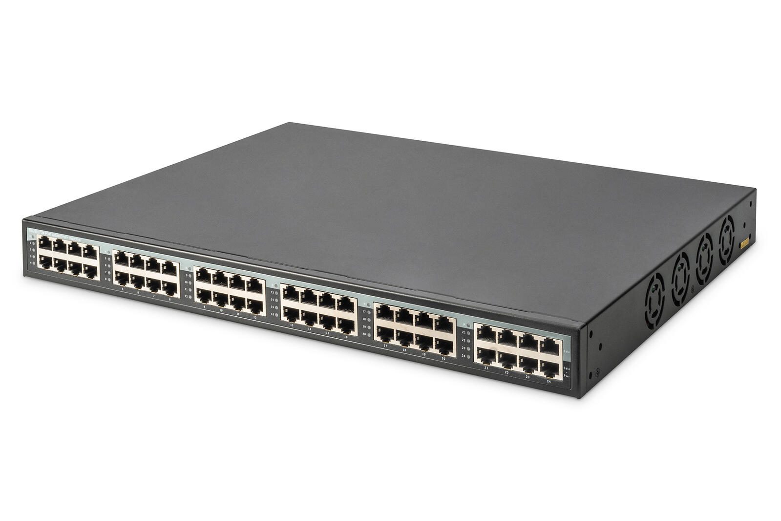Injecteur PoE+ Digitus 24 ports 10G Ethernet, 802.3at, 370 W