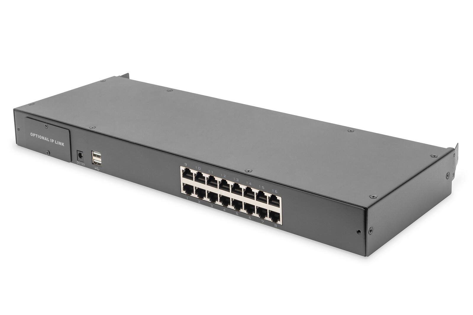 Switch KVM modulaire DIGITUS 16 ports, CAT 5