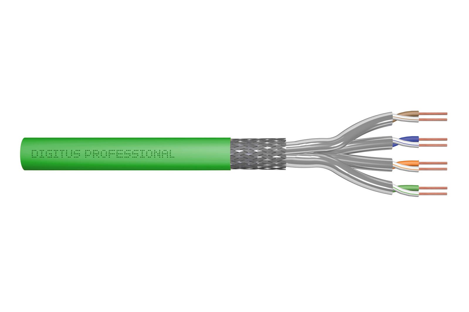 Câble de réseau Digitus CAT 8.2 S/FTP, 100 m, Simplex, Dca
