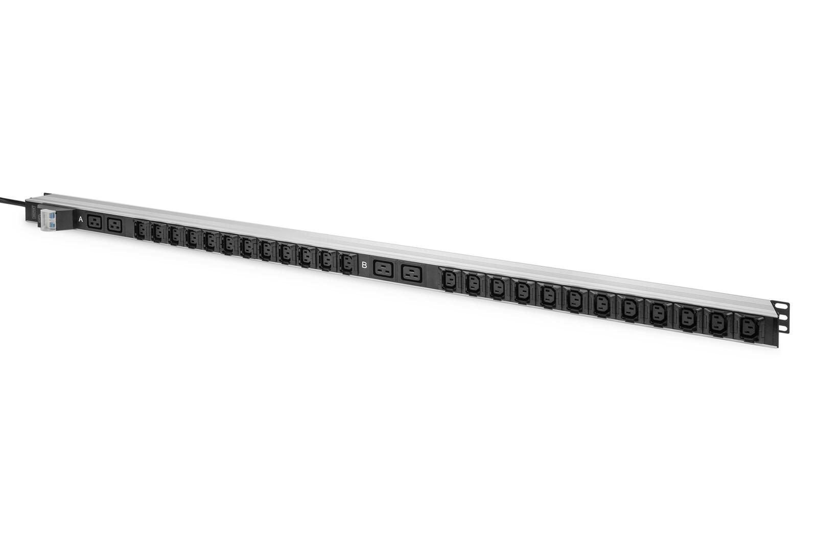 Digitus Basis IT PDU, 1 phase 32A, 24 x C13, 4 x C19, câble 3 m, prise IEC 60309 32 A