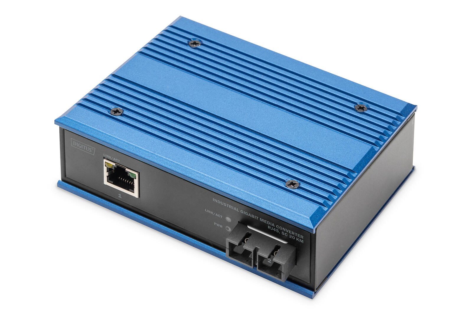Digitus Convertisseur industriel Gigabit RJ45 vers SC sur 20 km