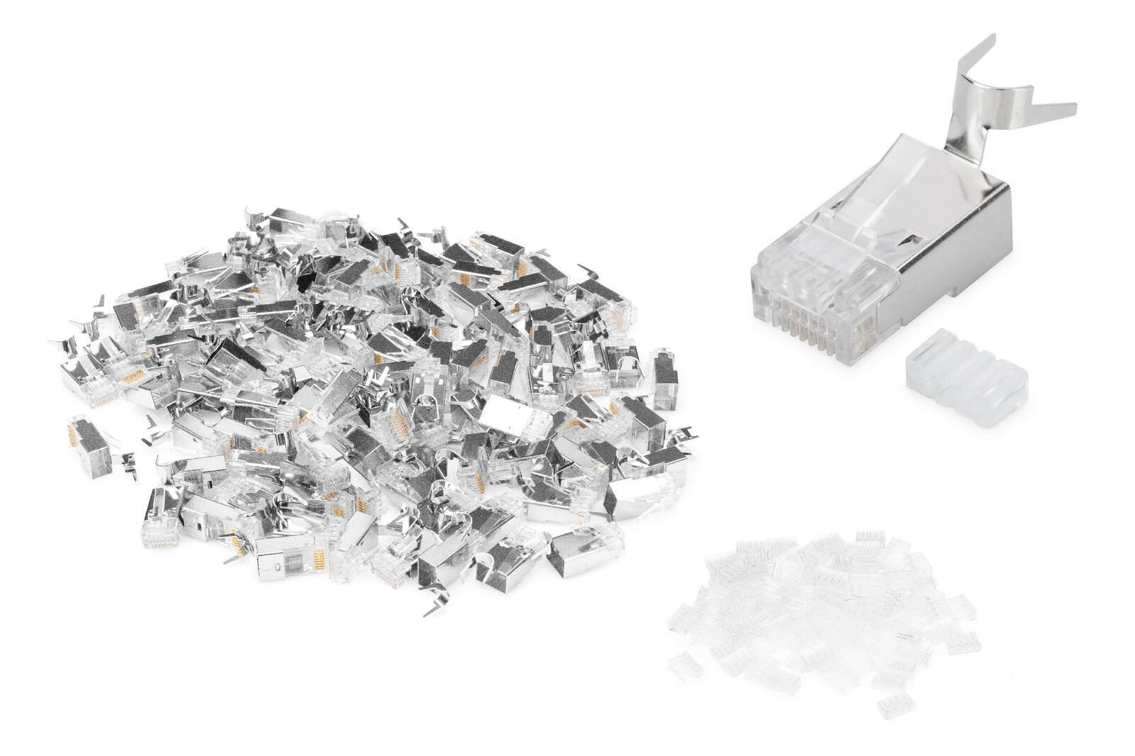 Digitus Fiches modulaires pour câbles ronds, CAT 6A, blindées - 100 pièces