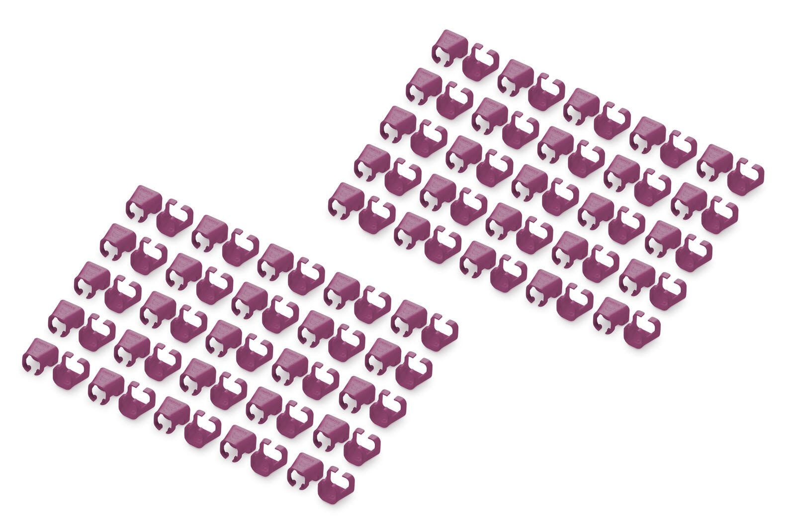 Digitus Clips de couleur pour câbles de raccordement - Magenta