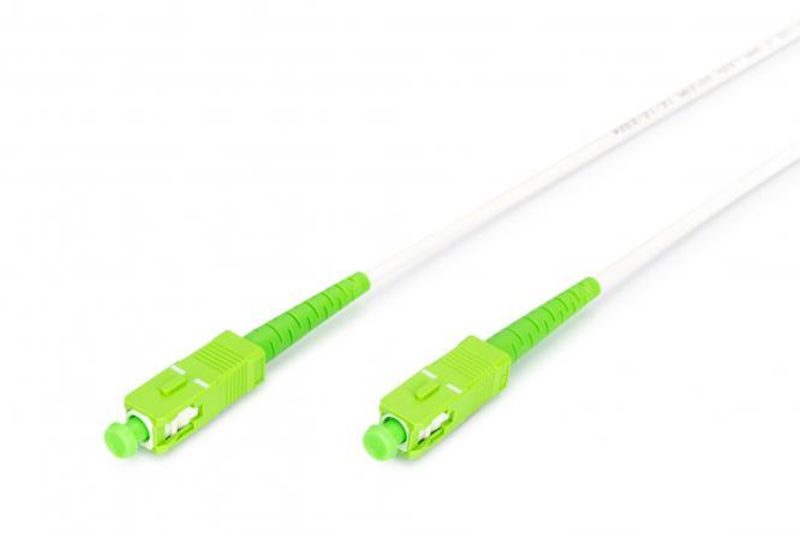 Câble de raccordement en fibre de verre Digitus, SC/APC – SC/APC, 1 m, armé, simplex, monomode