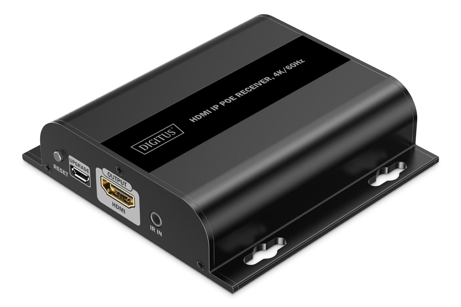 Digitus Récepteur HDMI pour DS-55353, 4K/60Hz 120/200 m, PoE, One-to-Many, CAT, Noir