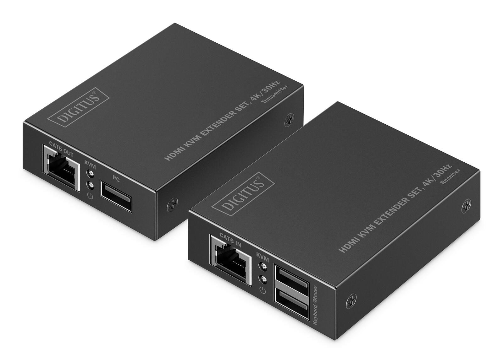 Kit d'extenseur HDMI KVM Digitus, 4K/30Hz