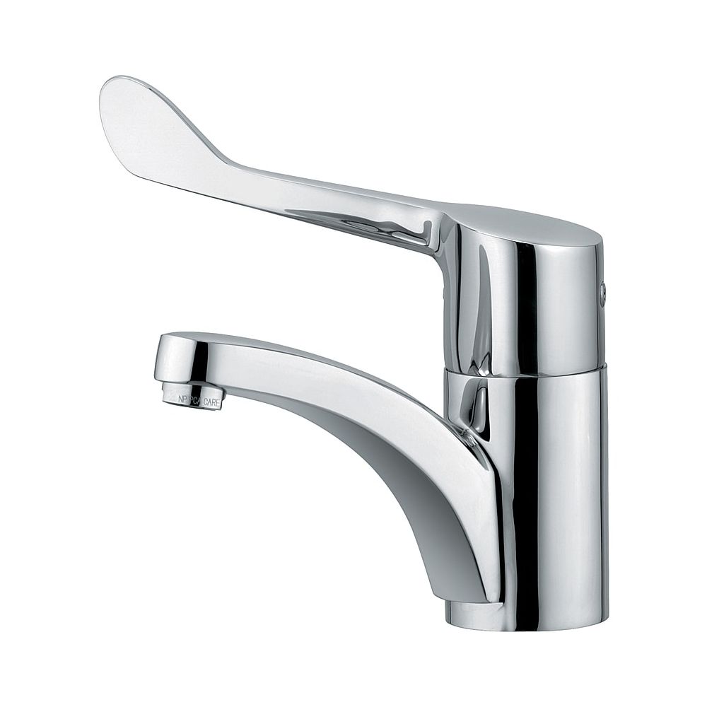 Mitigeur monocommande KLUDI MEDI CARE pour lavabo DN 15, levier de bras chromé