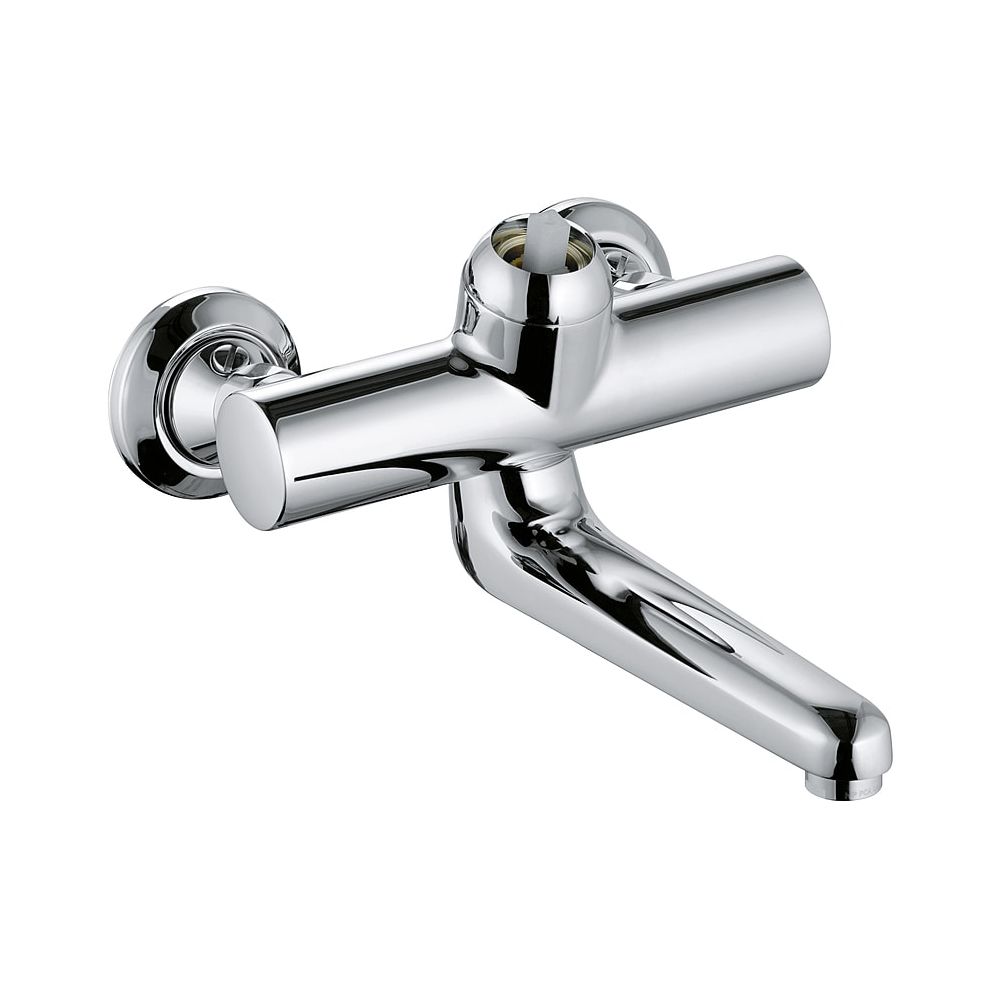 Robinetterie murale KLUDI PROVITA mitigeur monotrou DN 15 sans levier, portée 255 mm chrome