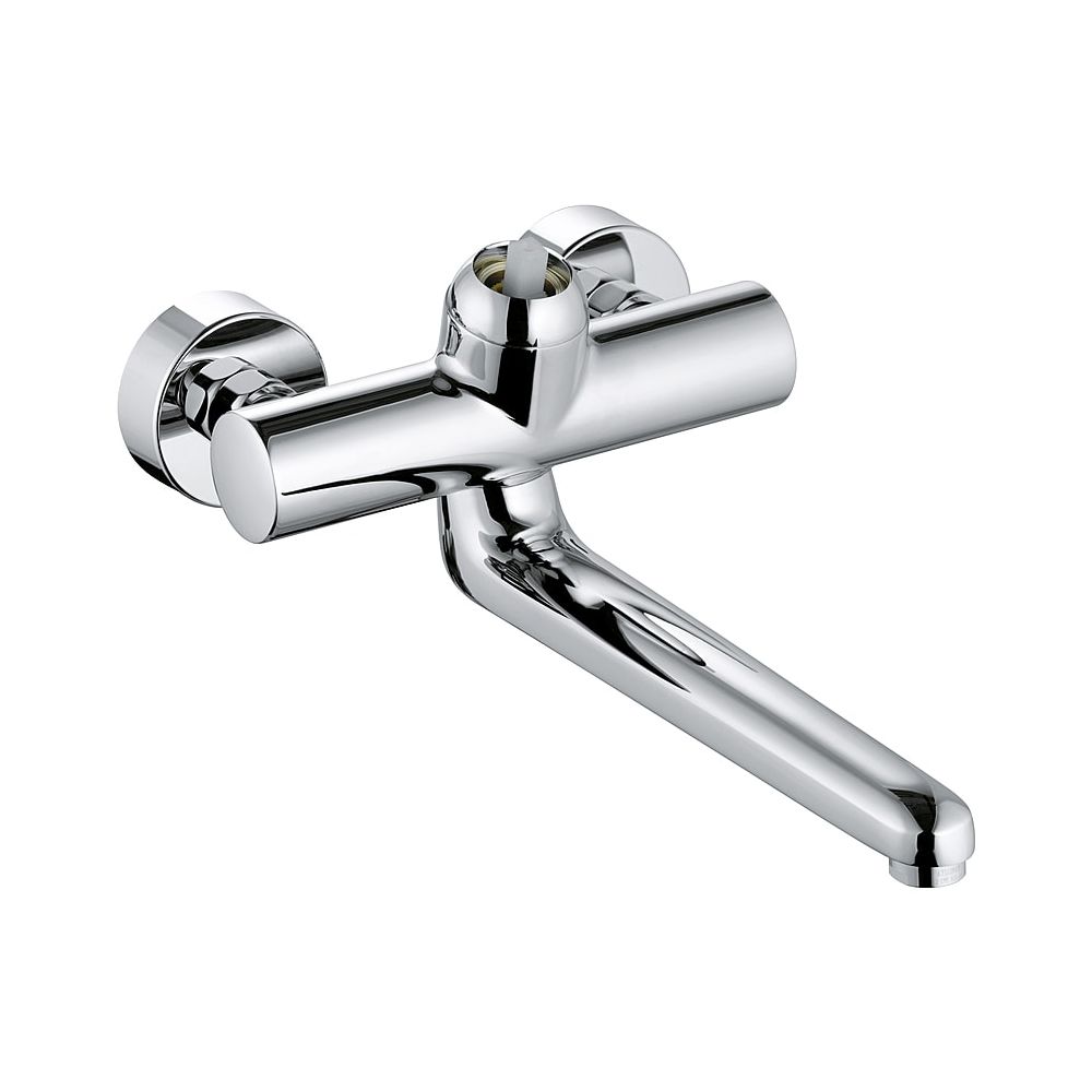 Robinetterie murale PROVITA Kludi, mitigeur monotrou DN 15 sans levier, portée 317 mm chromé