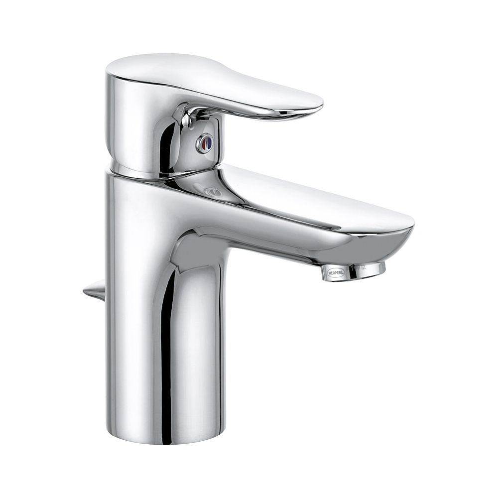 KLUDI OBJEKTA Mitigeur de lavabo monotrou DN 15 avec bonde, basse pression chromé