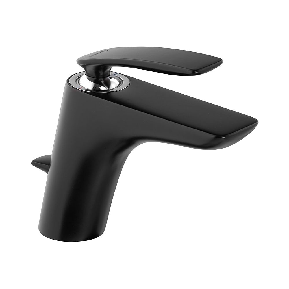 Mitigeur monocommande KLUDI BALANCE pour lavabo DN 10 avec bonde chromé/mat noir