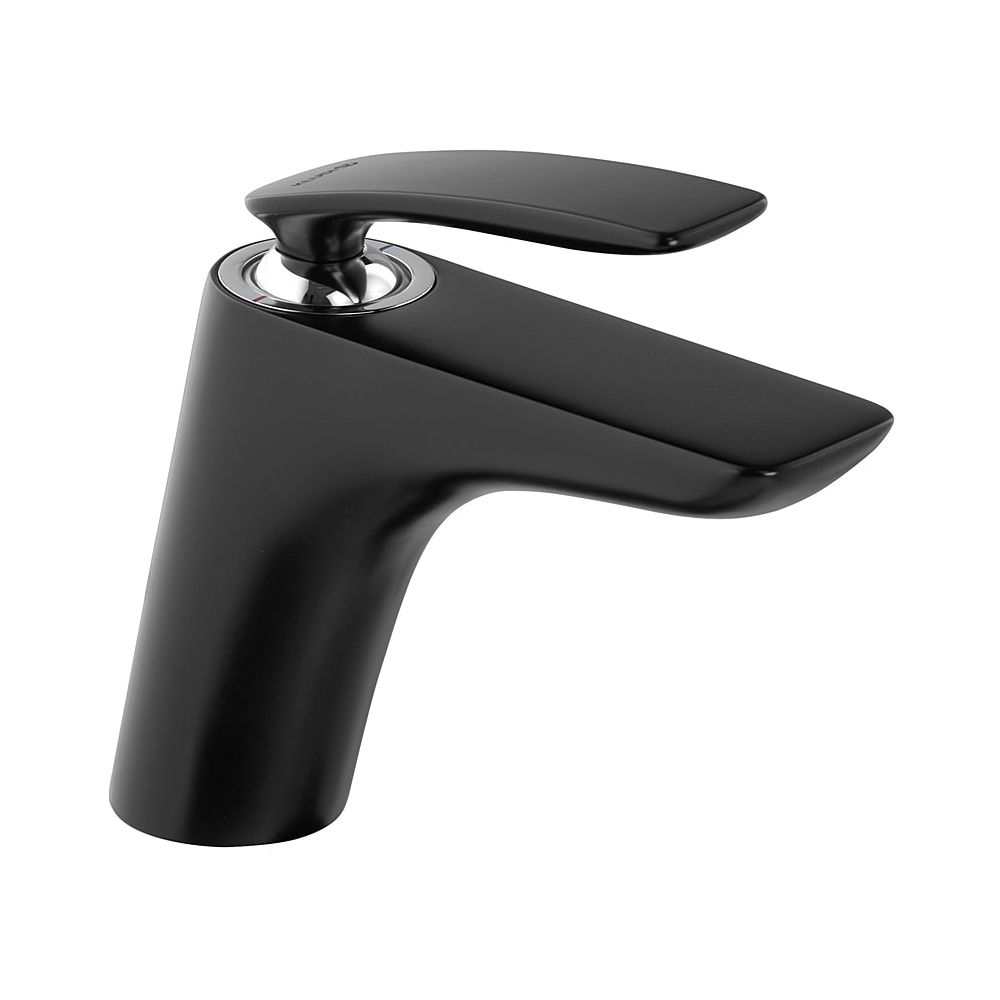 Mitigeur monocommande KLUDI BALANCE pour lavabo DN 15 sans bonde noir mat/chromé