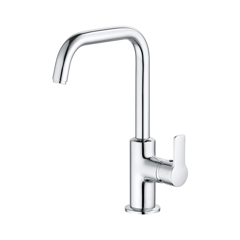 Mitigeur de lavabo KLUDI PURE & EASY à un levier latéral avec bonde métallique chromé