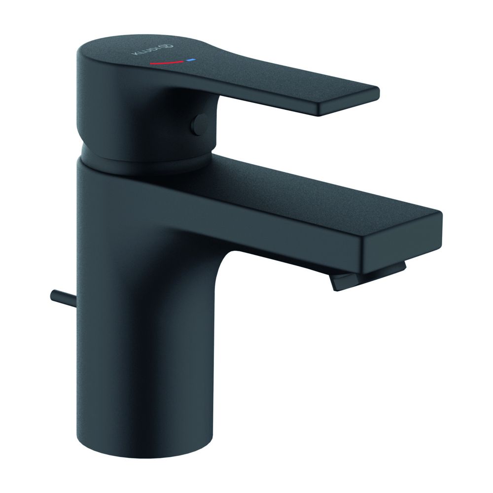 KLUDI ZENTA SL Garniture d'évacuation pour lavabo EHM 75 mm, SmartStart noir mat