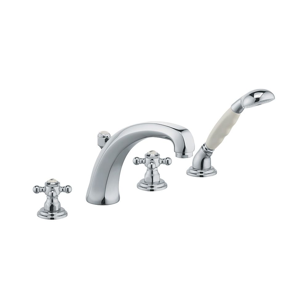 Robinetterie KLUDI 1926 pour baignoire et douche à bec haut 220 mm chromé
