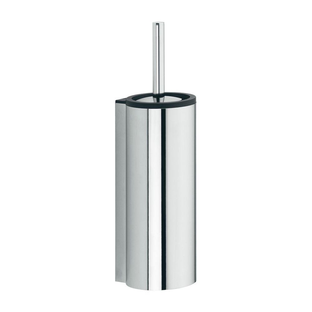 Keuco Garniture de brosse WC Plan avec couvercle et insert en plastique, argent anodisé, 14964170100