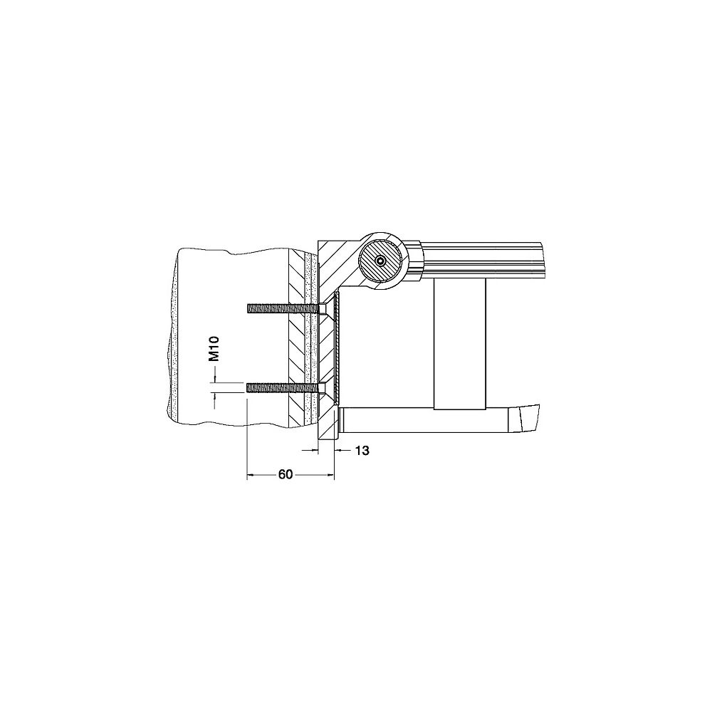 Keuco Plan Care Kit de fixation 8, 2x vis à tête fraisée M10x60 inox, 34994000200