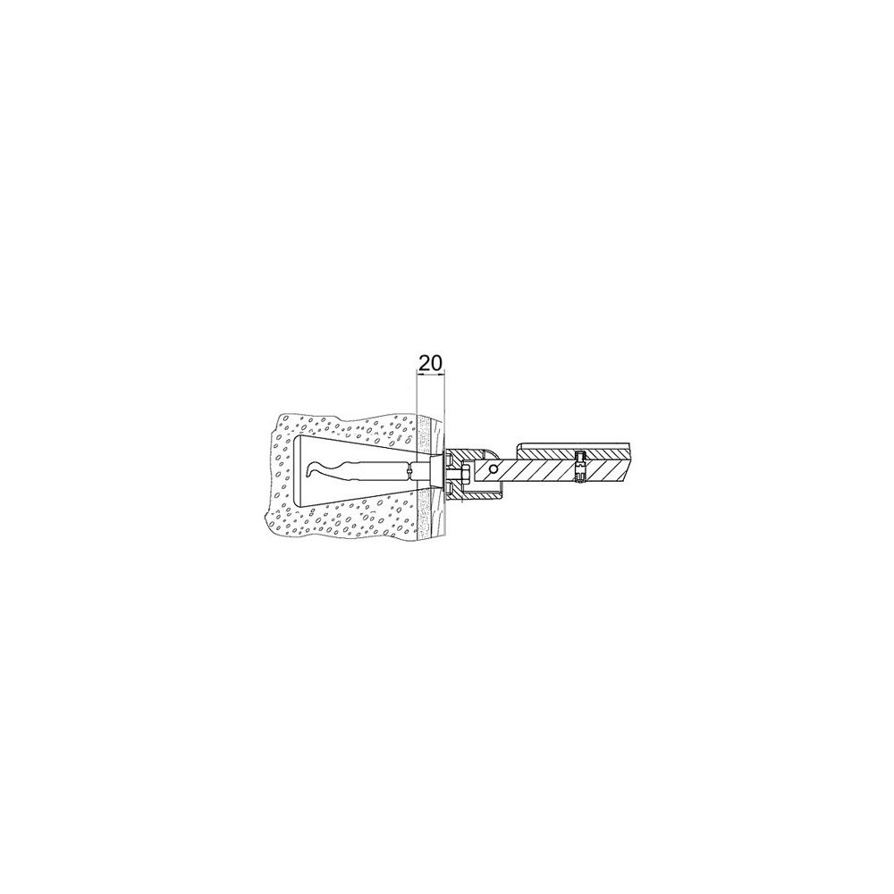 Keuco Plan Care kit de fixation 11, 2 vis hexagonales pour bois 10x100 mm inox, 34997000100