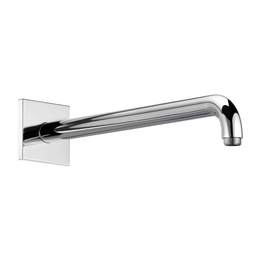 Keuco bras de douche mural rosace carrée, portée 450 mm, G 1/2", chromé, 53088010402