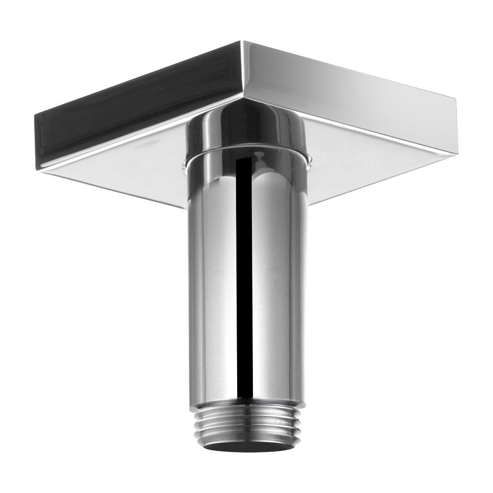 Keuco Bras de douche montage plafond Rosette carrée, porte-à-faux 100 mm, G 1/2", chromé, 53089010102