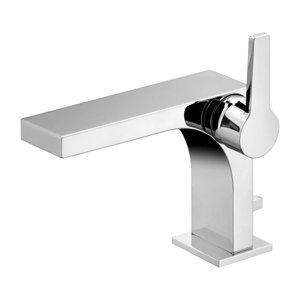 Mitigeur monocommande pour lavabo Keuco Edition 11 110 avec bonde à tige, finition chromée, 51104010000