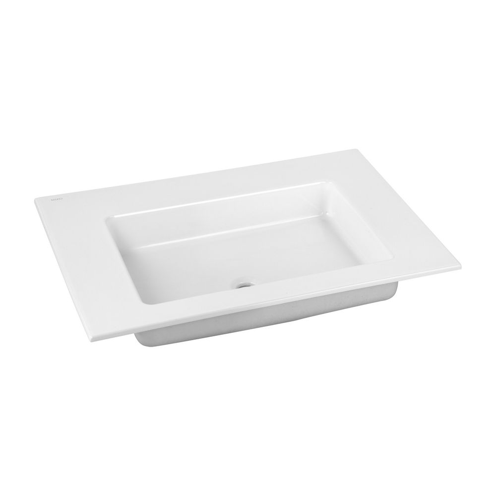 Lavabo encastrable Keuco Royal 60 en céramique - sans trou de robinetterie, 704x17x538mm, blanc, 32140310700