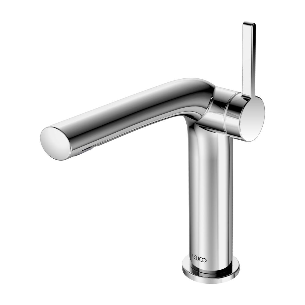 Mélangeur monocommande pour lavabo Keuco Edition 400 150 avec vidage à tige, chromé, 51502010000
