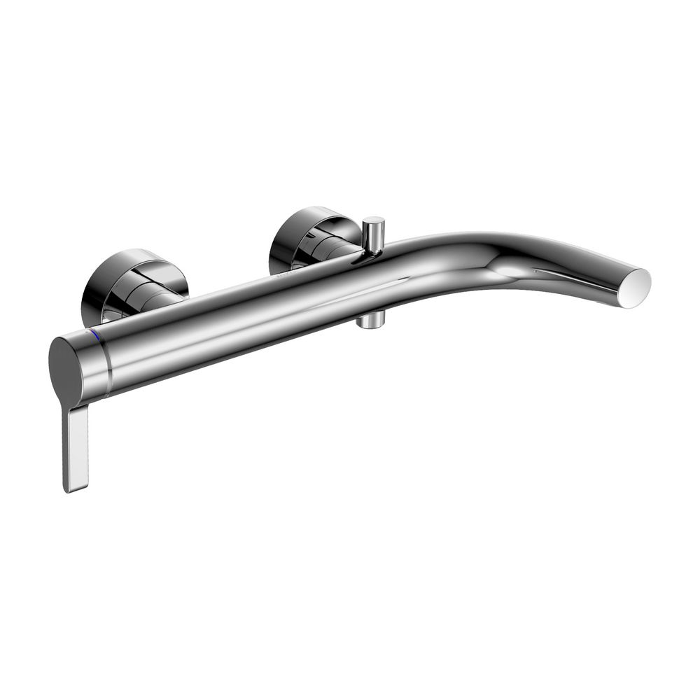 Robinet mitigeur monocommande pour baignoire Keuco Edition 400 montage apparent, chromé, 51520010100