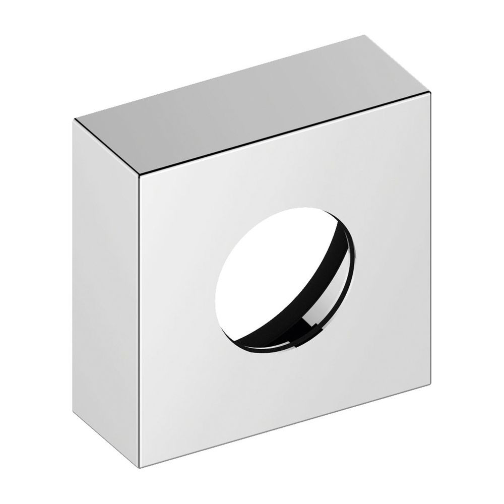 Keuco Ixmo rosace de rallonge carrée pour robinetterie thermostatique encastrée, hauteur 25 mm, chromée, 59553010282