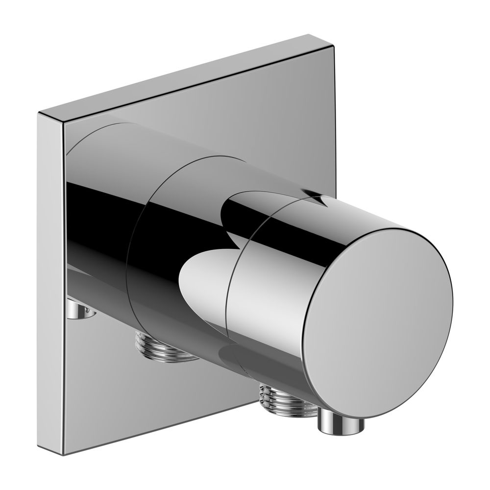 Vanne de permutation encastrée 2-voies IXMO, avec raccord flexible, carrée, chromée, 59556011102