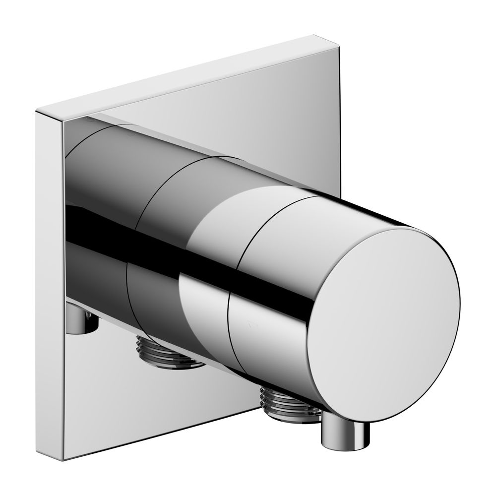Keuco Ixmo 2-Wege vanne UP d'arrêt et de commutation, rosace carrée, G 1/2", débit 22 l/min, avec raccord flexible, chromé, 59557011102