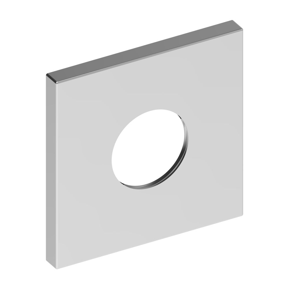 Keuco Rosace murale carrée IXMO 105x105 mm, surdimensionnée, pour robinetterie thermostatique encastrée, chromée, 59553010092