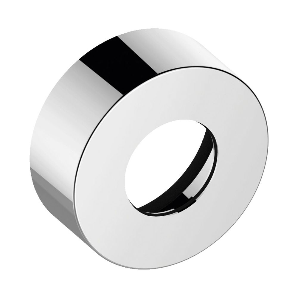 Rosace de rallonge Keuco Ixmo, ronde, pour robinetterie thermostatique encastrée, hauteur 25 mm, finition aluminium, 59553170281