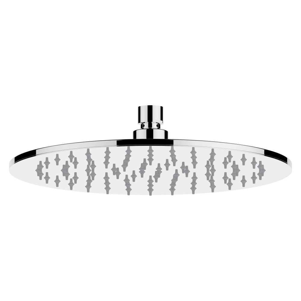 Pommeau de douche rond Keuco, Ø 250 mm, G 1/2", débit max. 15 l/min, métal, finition chromée, réf. 59986010201