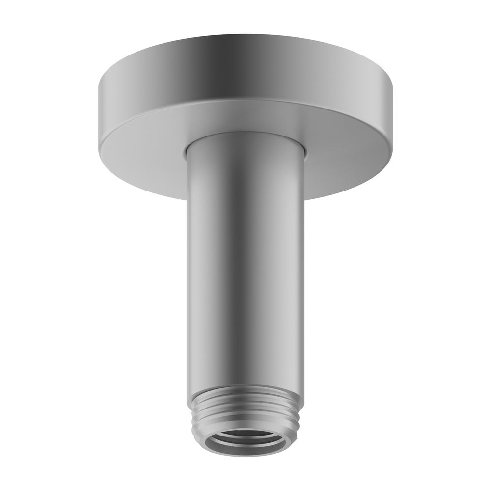 Bras de douche de plafond Keuco, rosace ronde, portée 100 mm, G 1/2", finition aluminium, 51689170100