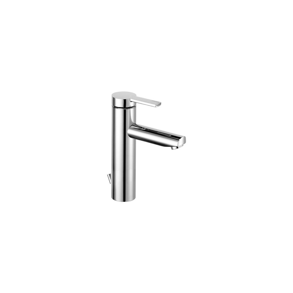 Mitigeur monocommande Keuco Plan Blue 130 avec évacuation par tige de traction, finition aluminium, référence 53902170002
