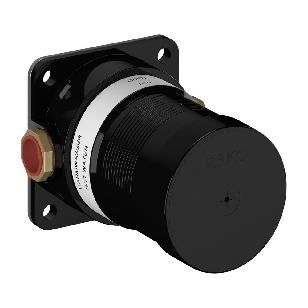 Corps encastré Keuco Ixmo pour robinetterie thermostatique de douche à encastrer avec raccord flexible, G 1/2", profondeur d'encastrement 65-95 mm, 59554000170