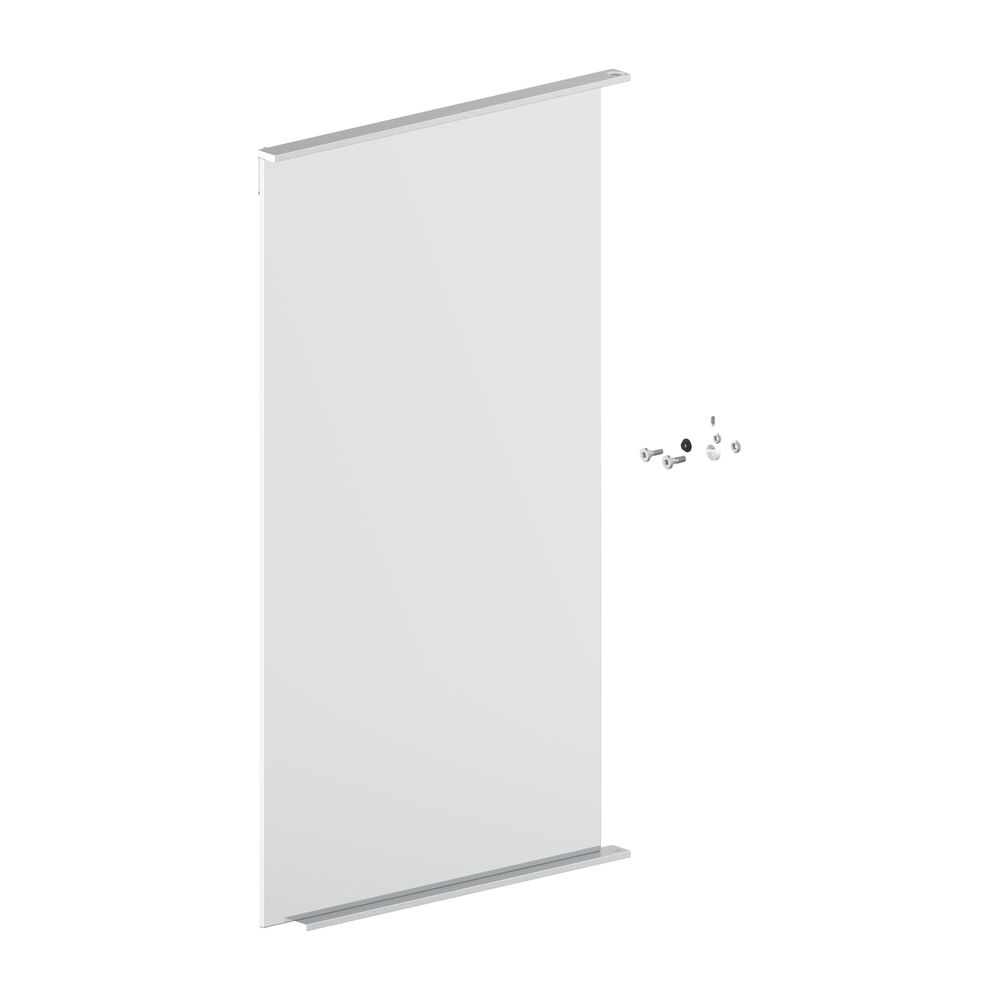 Porte miroir Royal Match Keuco 128x2, battant à droite, avec poignées, 399x700 mm, argent anodisé, 90101170041